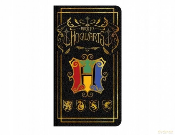Harry Potter Notebook Gift Set - Colourful Crest: notebook,pen, keychain / Zestaw prezentowy Harry Potter: notatnik, długopis, brelok