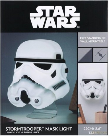 Star Wars Stormtrooper Mask Light desktop / wall light (high: 22 cm) / Gwiezdne Wojny Szturmowiec lampka ścienno-biurkowa (wysokość: 22 cm)