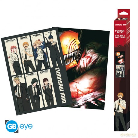 CHAINSAW MAN - Zestaw 2 plakatów Chibi 52x38 - Devil Hunters