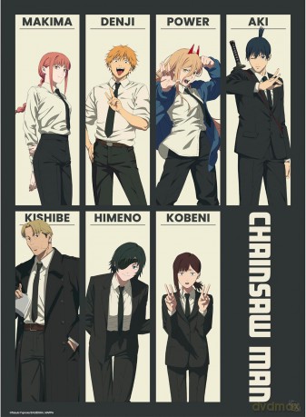 CHAINSAW MAN - Zestaw 2 plakatów Chibi 52x38 - Devil Hunters
