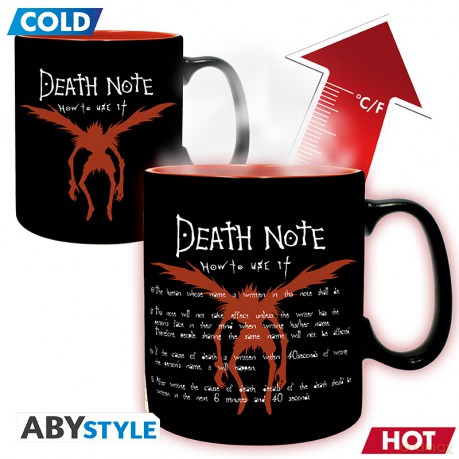DEATH NOTE - Kubek zmieniający kolor 460ml - L & Light - cardboard