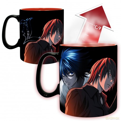 DEATH NOTE - Kubek zmieniający kolor 460ml - L & Light - cardboard