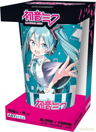 HATSUNE MIKU - Duża szklanka - 400ml - Musical City