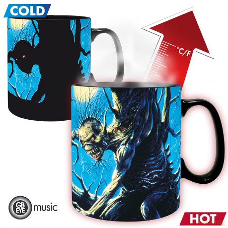 IRON MAIDEN - Kubek Heat Change - 460 ml- Fear of the Dark - carton