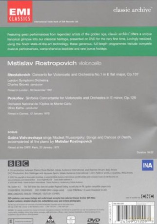 Rostropowitch/Wishnewskaja/Lpo: Classic Archives Series [DVD]