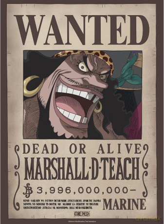 ONE PIECE - Poster Chibi 52x38 - Wanted Blackbeard Wano