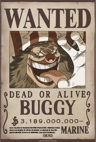 ONE PIECE - Poster Chibi 52x38 - Wanted Buggy Wano