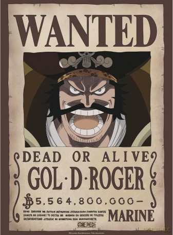 ONE PIECE - Zestaw 2 plakatów Chibi 52x38 - Wanted Roger & Whitebeard