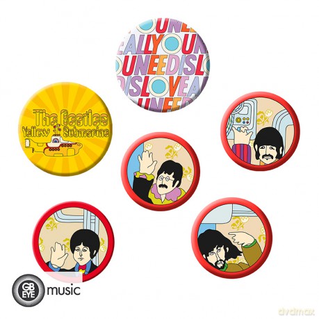 THE BEATLES - Badge Pack - Yellow Submarine