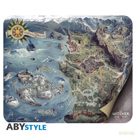 THE WITCHER - Elastyczna podkładka pod myszkę - World map