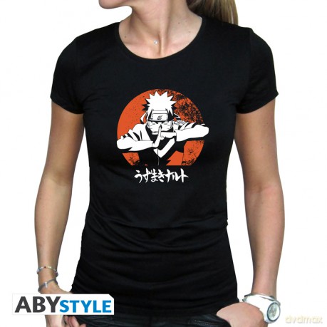 NARUTO SHIPPUDEN - Tshirt Naruto woman SS black - basic