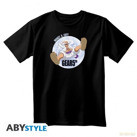 ONE PIECE - Unisex blackTshirt - Gear 5th