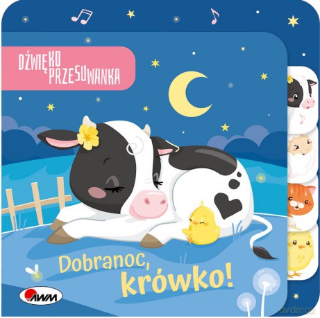 Dobranoc krówko. Dźwiękoprzesuwanka - Natalia Kawałko-Dzikowska [KSIĄŻKA]
