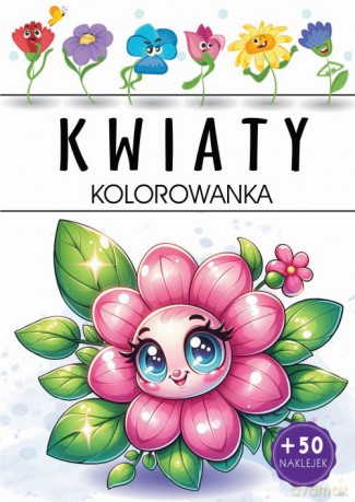 Kwiaty. Kolorowanka [KSIĄŻKA]