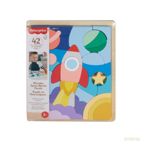 Puzzle drewniane 42 elementy Kosmos [PUZZLE]