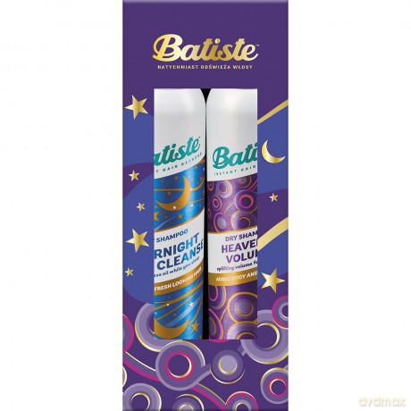 BATISTE Zestaw świąteczny (suchy szampon Heavenly Volume 200ml+Overnight Light Cleanse 200ml)