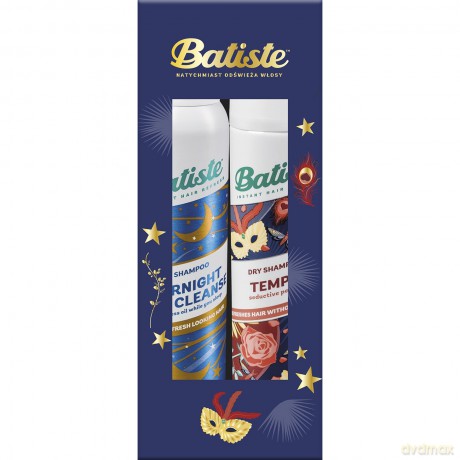 BATISTE Zestaw świąteczny (suchy szampon Tempt 200ml+Overnight Light Cleanse 200ml)
