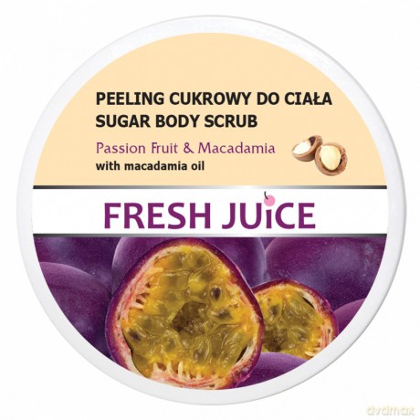 FRESH JUICE Peeling do ciała Marakuja i Brązowy cukier 225 ml