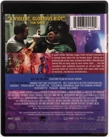 Willy's Wonderland (Niewesołe miasteczko) [Blu-Ray 4K]+[Blu-Ray]