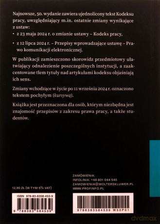 Kodeks pracy. Przepisy [KSIĄŻKA]