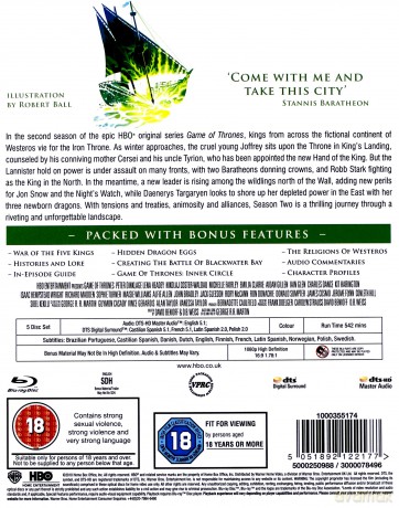 Gra O Tron Sezon 2 [5xBlu-Ray]