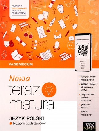 Teraz matura 2024/2025 Język polski Vademecum zakres podstawowy EDYCJA 2024 [KSIĄŻKA]