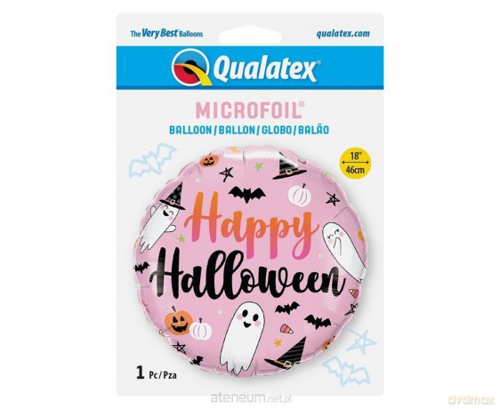 Balon foliowy Happy Halloween słodkie duchy 46cm