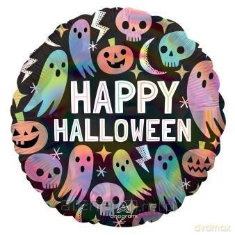 Balon foliowy Pastel Halloween Holographic 43cm