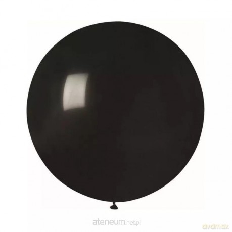 Balon gigant pastel kula czarna 0.75m