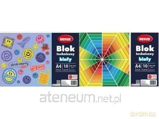 Blok techniczny A4/10K biały