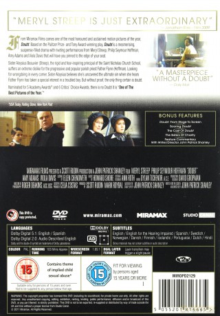 Doubt (Wątpliwość) [DVD]