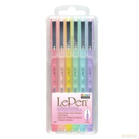 Cienkopisy Le Pen Pastel 6 kolorów