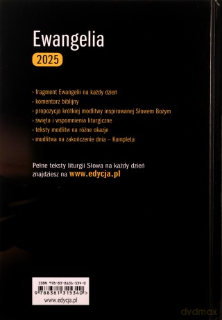Ewangelia 2025 - duży format - Maciej Warowny [KSIĄŻKA]