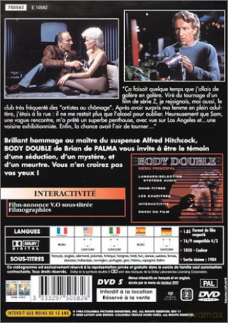 Body Double (Świadek Mimo Woli)  [DVD]