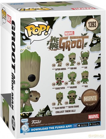 Funko POP Marvel: Groot jako Iron Man [FIGURKA]