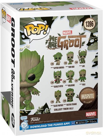 Funko POP Marvel: Groot jako Wolverine [FIGURKA]