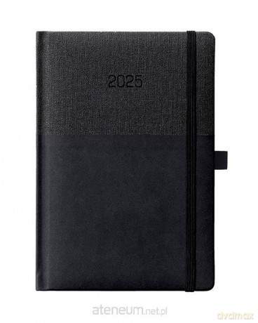 Kalendarz 2025 A5 dzienny czarny [KALENDARZ]