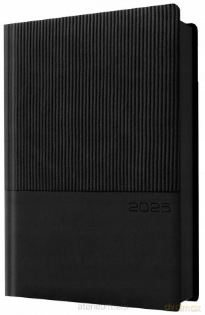 Kalendarz 2025 A5 dzienny planer czarny [KALENDARZ]