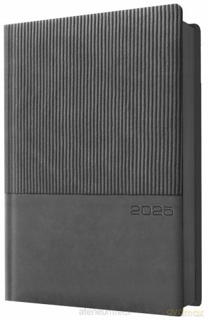 Kalendarz 2025 A5 dzienny planer szary [KALENDARZ]