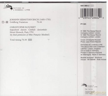 Rousset: Bach:Goldberg Variations [CD]