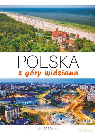 Kalendarz 2025 wieloplanszowy Polska z góry [KALENDARZ]