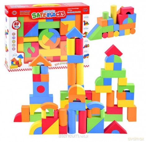 Klocki piankowe 80szt [KLOCKI]