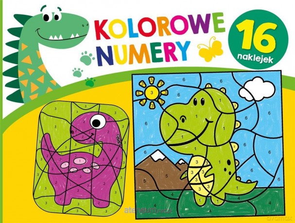 Kolorowe numery. Dinozaury [KSIĄŻKA]