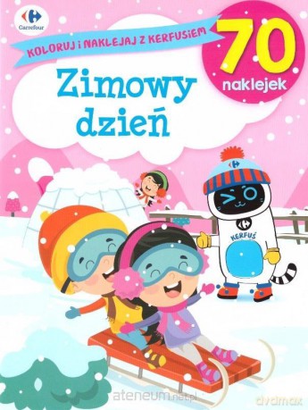 Koloruj i naklejaj z Kerfusiem. Zimowy dzień [KSIĄŻKA]