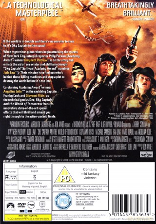 Sky Captain & World Of Tomorrow (Sky Kapitan i Świat Jutra) [DVD]