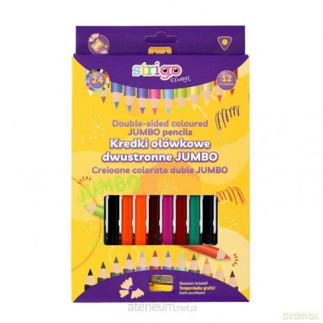 Kredki ołówkowe trójkątne Jumbo 12szt