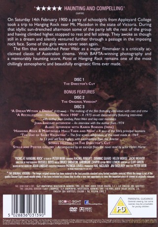 Picnic At Hanging Rock [3DVD]
