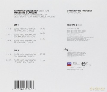 Rousset: Forqueray Antoine Pieces De [2CD]