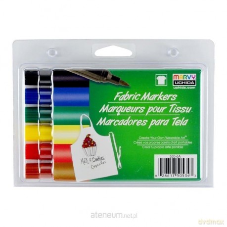 Markery tekstylne Primary 6szt