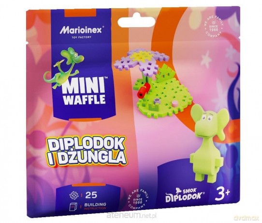 Mini Waffle 25el Smok Diplodok i Dżungla [KLOCKI]